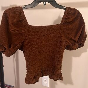 Brown American eagle top